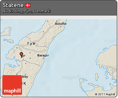Shaded Relief 3D Map of Statene