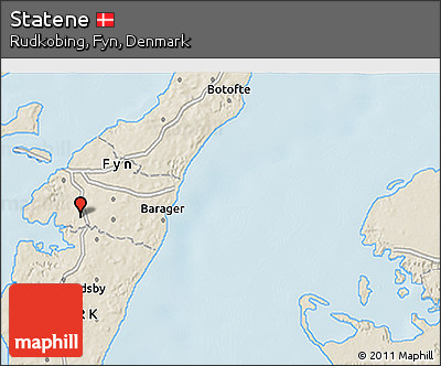 Shaded Relief 3D Map of Statene