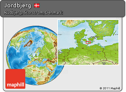Physical Location Map of Jordbjerg