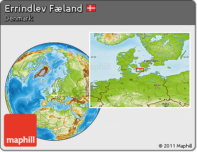 Physical Location Map of Errindlev Fæland