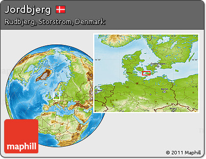 Physical Location Map of Jordbjerg