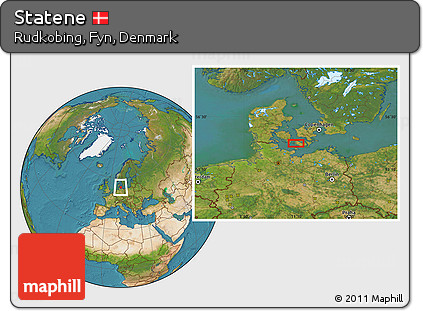 Satellite Location Map of Statene