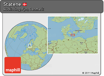 Savanna Style Location Map of Statene