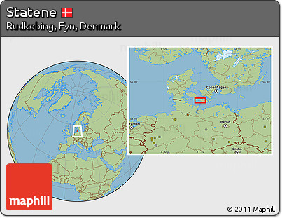 Savanna Style Location Map of Statene