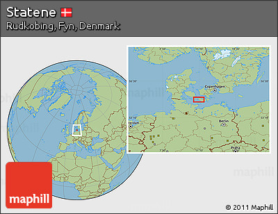 Savanna Style Location Map of Statene