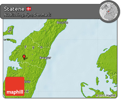 Physical Map of Statene