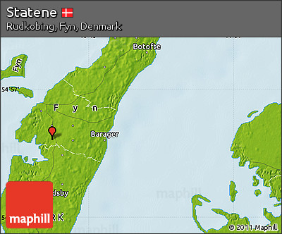 Physical Map of Statene