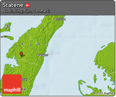 Physical Map of Statene
