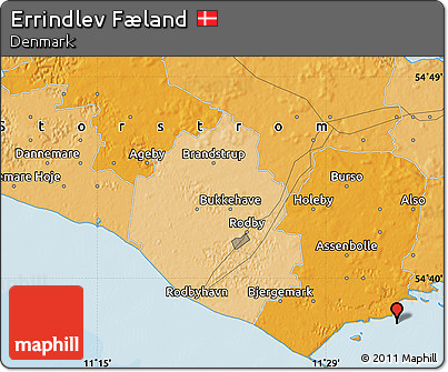 Political Map of Errindlev Fæland