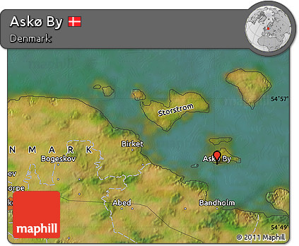 Satellite Map of Askø By