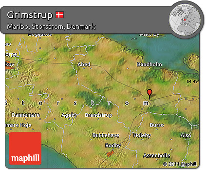 Satellite Map of Grimstrup