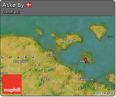 Satellite Map of Askø By