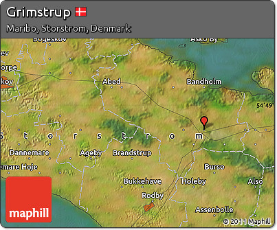 Satellite Map of Grimstrup