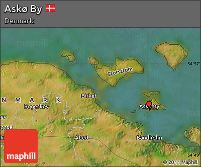 Satellite Map of Askø By