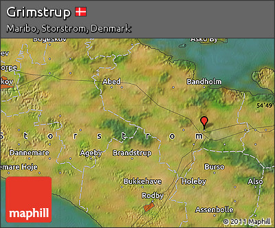 Satellite Map of Grimstrup
