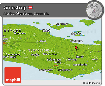Physical Panoramic Map of Grimstrup