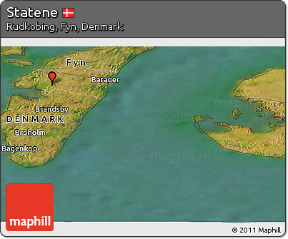 Satellite Panoramic Map of Statene