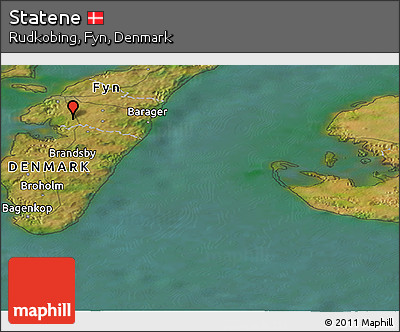 Satellite Panoramic Map of Statene
