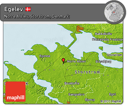 Physical 3D Map of Egelev