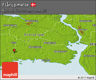 Physical 3D Map of Flårupmelle