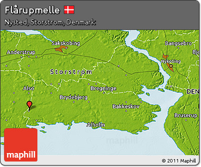 Physical 3D Map of Flårupmelle