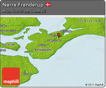 Physical 3D Map of Nørre Frenderup