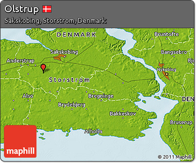 Physical 3D Map of Olstrup