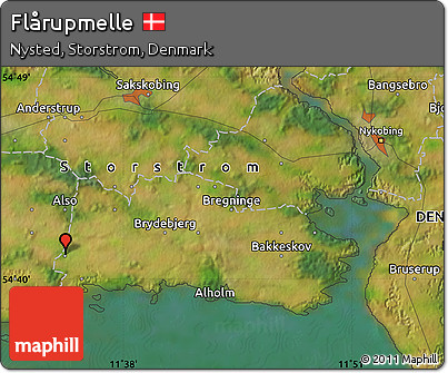 Satellite Map of Flårupmelle