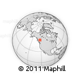 Outline Map of the Area around 54° 48' 50" N, 123° 10' 30" W, rectangular outline
