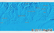 Political 3D Map of the area around 54° 48' 50" N, 129° 16' 30" E