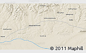 Shaded Relief 3D Map of the area around 54° 48' 50" N, 129° 16' 30" E