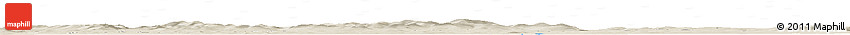 Shaded Relief Horizon Map of the Area around 54° 48' 50" N, 129° 16' 30" E