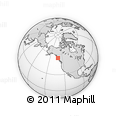 Outline Map of the Area around 54° 48' 50" N, 130° 49' 29" W, rectangular outline