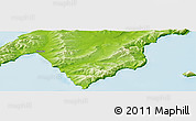 Physical Panoramic Map of the area around 54° 48' 50" N, 137° 46' 30" E