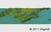 Satellite Panoramic Map of the area around 54° 48' 50" N, 137° 46' 30" E