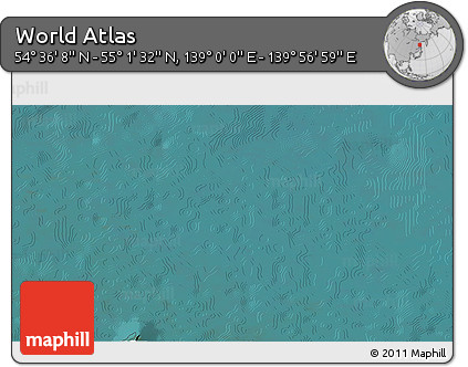 Satellite 3D Map of the Area around 54° 48' 50" N, 139° 28' 29" E