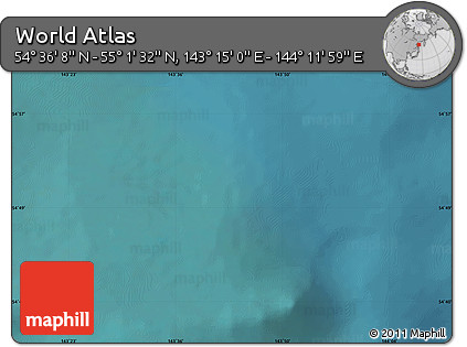 Satellite Map of the Area around 54° 48' 50" N, 143° 43' 29" E