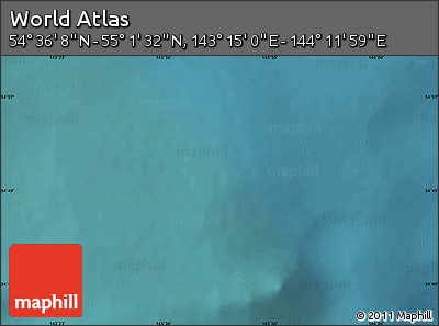 Satellite Map of the Area around 54° 48' 50" N, 143° 43' 29" E
