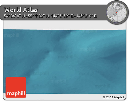 Satellite 3D Map of the Area around 54° 48' 50" N, 144° 34' 29" E