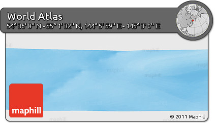 Physical Panoramic Map of the Area around 54° 48' 50" N, 144° 34' 29" E