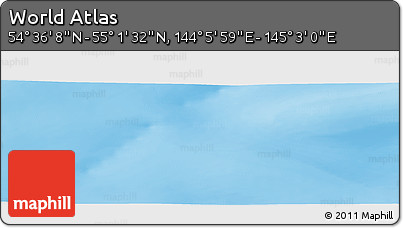 Physical Panoramic Map of the Area around 54° 48' 50" N, 144° 34' 29" E
