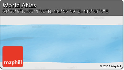 Physical Panoramic Map of the Area around 54° 48' 50" N, 145° 25' 30" E
