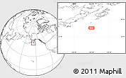 Blank Location Map of the area around 54° 48' 50" N, 155° 28' 29" W