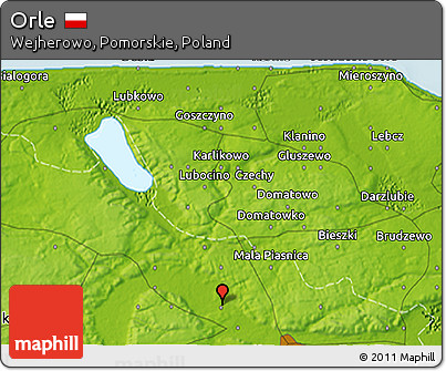 Physical 3D Map of Orle