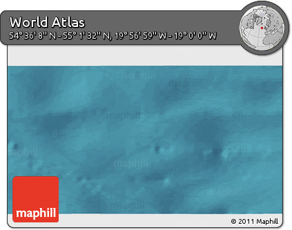 Satellite 3D Map of the Area around 54° 48' 50" N, 19° 28' 30" W