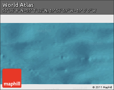 Satellite 3D Map of the Area around 54° 48' 50" N, 19° 28' 30" W