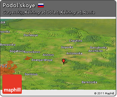 Satellite Panoramic Map of Podol'skoye