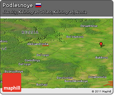 Satellite Panoramic Map of Podlesnoye