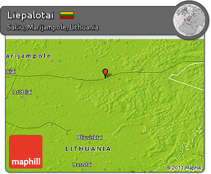 Physical 3D Map of Liepalotai
