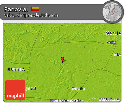 Physical 3D Map of Panoviai